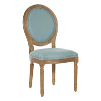 OSP Home Furnishings LLA-K21 Lillian Oval Back Chair in Klein Sea Brushed Frame